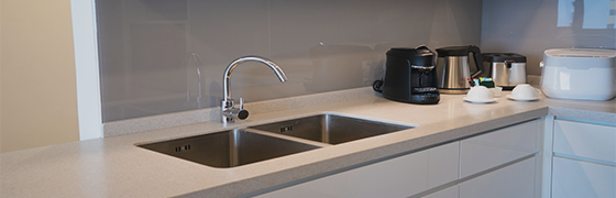 concrete countertops integrated sinks